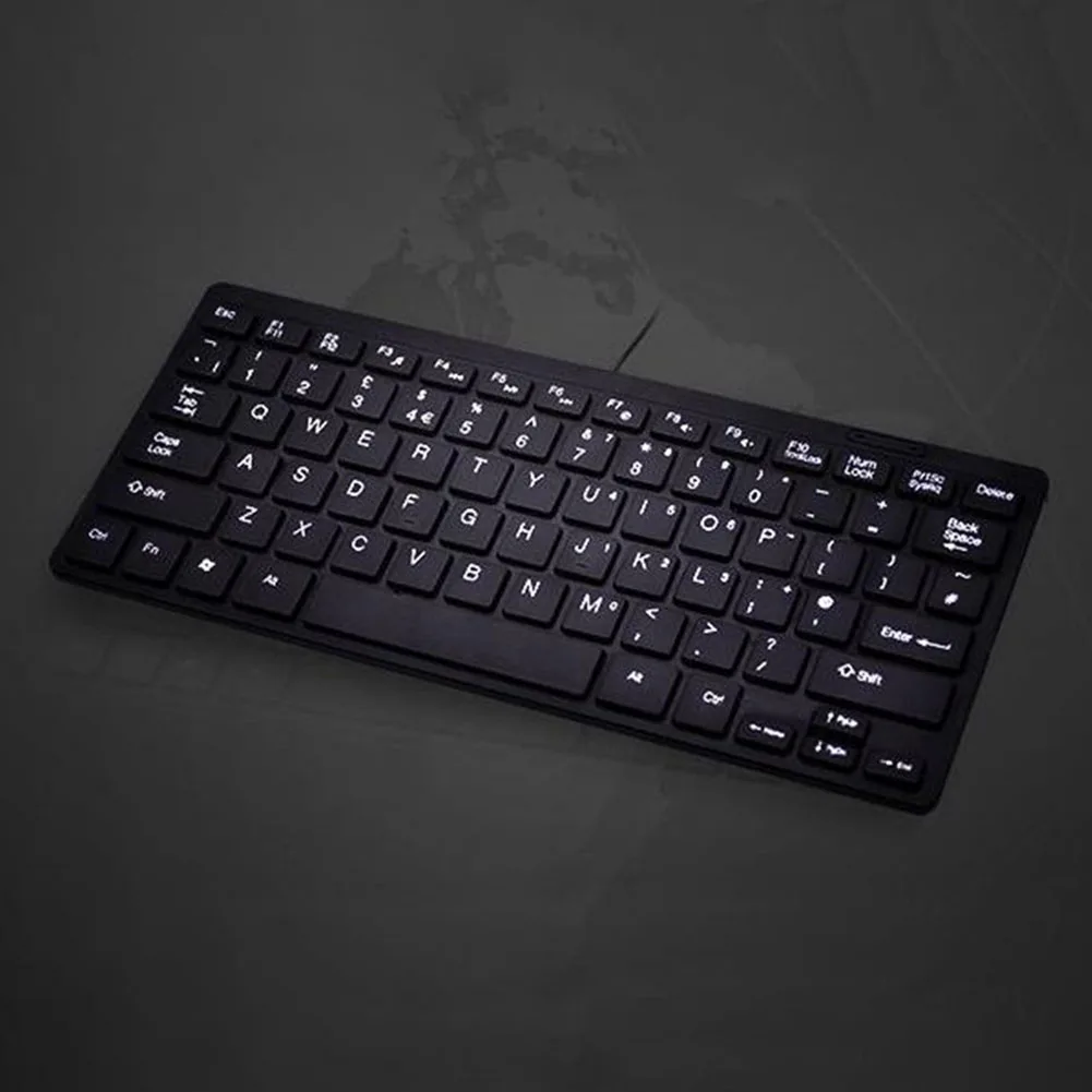 78 клавиш ультра тонкий компактный тихий аксессуары мультимедиа металлическая