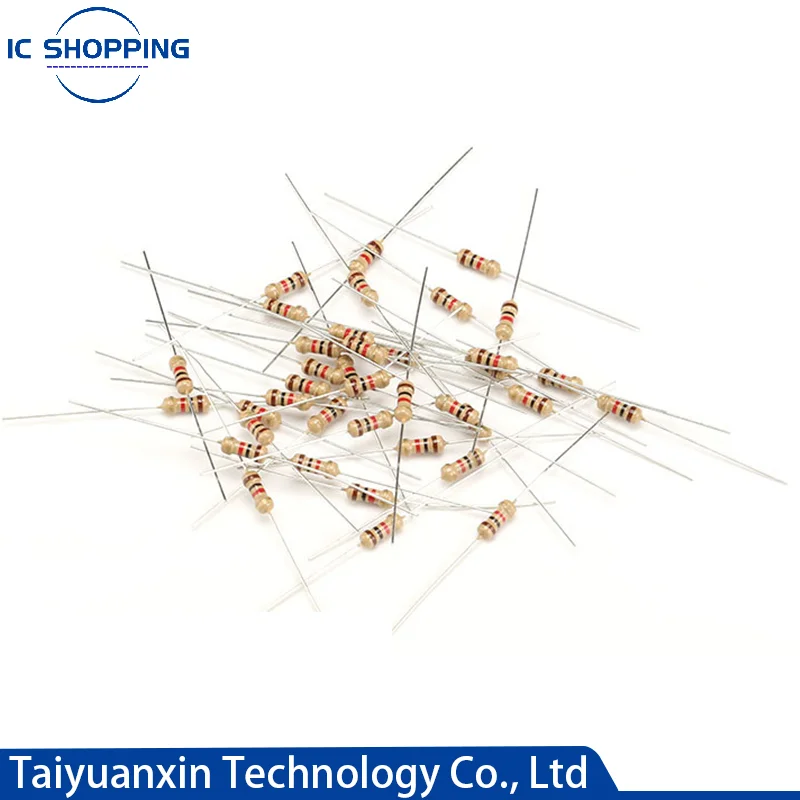

1000PCS 1/4W 0.25W Carbon Film Resistors 5% Ring Power Resistor 0.1~10M 2 4.7 10R 47 100 220 360 470 1K 2.2K 10K 22K 4K7 100KOhm