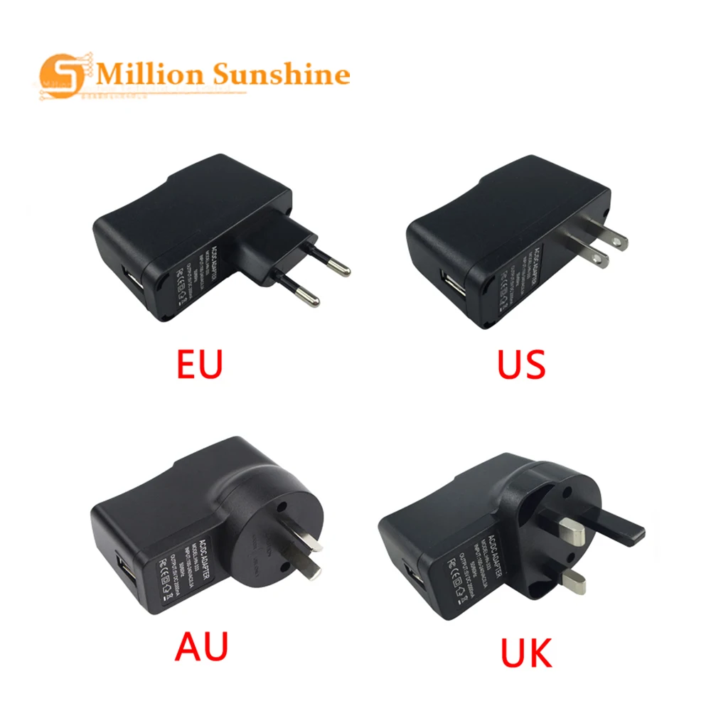 

5V 2A Power Charger EU / US / AU / UK USB Power Adapter for Raspberry Pi Zero W / Zero 1.3 RPI171