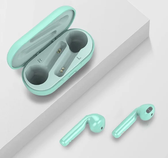 L8 мини bluetooth гарнитура 5.0TWS водонепроницаемый движение истинный беспроводной наушники зарядный ящик - Цвет: Зеленый