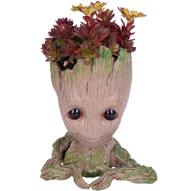 Малыш Грут цветочных горшков под заказ Настольная Ваза фигурки для домашний