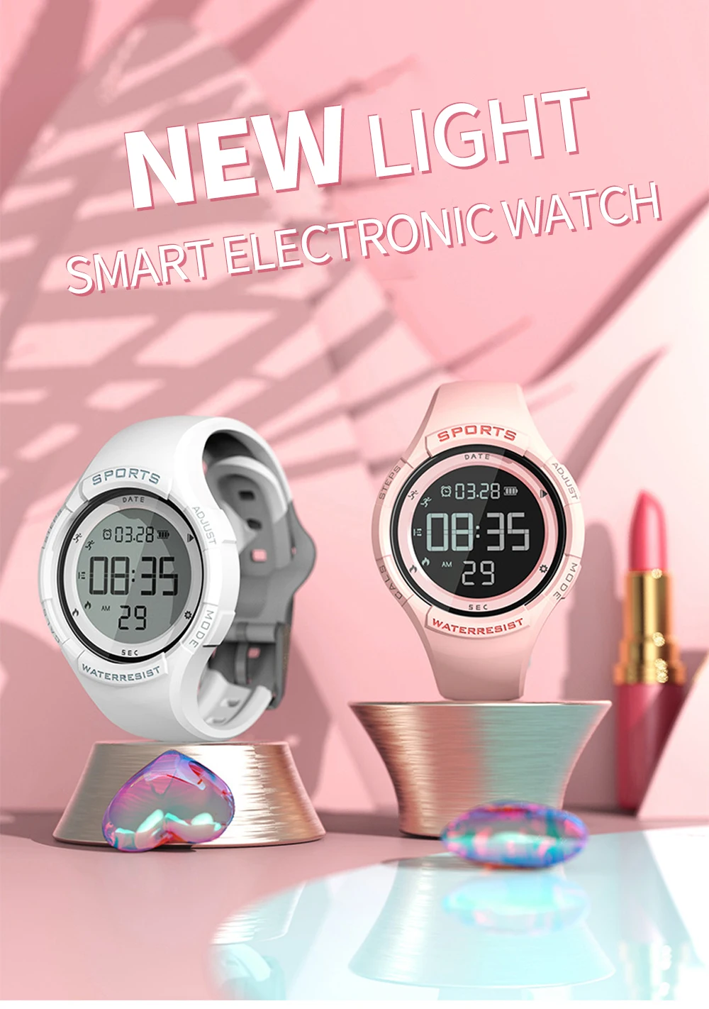 

New Multi-Functional Digital Sports Waterproof Student Watch Stopwatch timing Alarm clock Women Smart Digital Watch reloj mujer