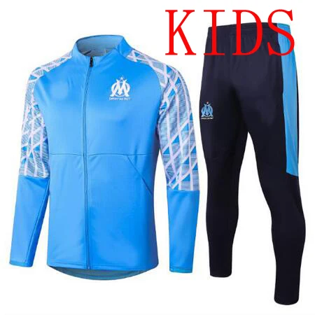 

New Kids Training Suit 2020 2021 Soccer Jacket Soccer jersey Zipper Hoodie THAUVIN Football Tracksuit
