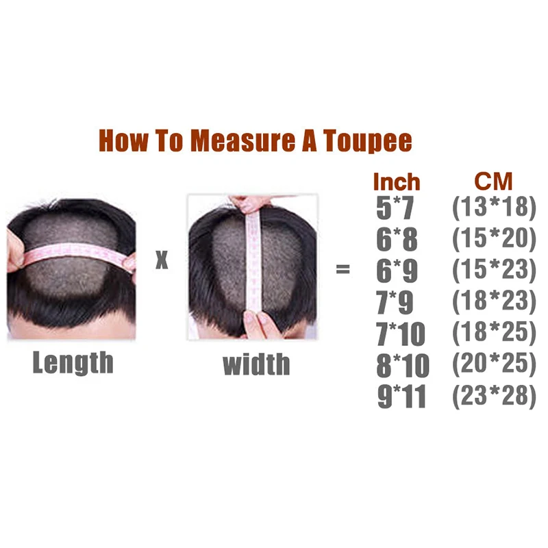 QHP Men Hair Toupee Fine Mono Men's Wig Durable Capillary Prosthesis Handmade Mens Wigs Human Hair Toupee System 130% Density images - 6