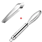 Новинка, рыболовные чешуи из нержавеющей стали, инструменты для очистки рыбы, рыболовные клипсы, пинцеты, инструменты для очистки чешуи, кухонные аксессуары