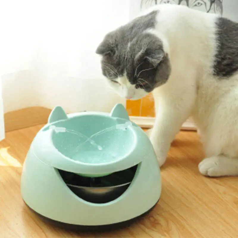 Автоматический светящийся водный фонтан для кошек и USB Электрический диспенсер