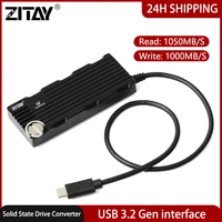 zitay type c to ssd memory card usb 3 2 solid state mobile hard disk memory card converter for notebook camera memory card