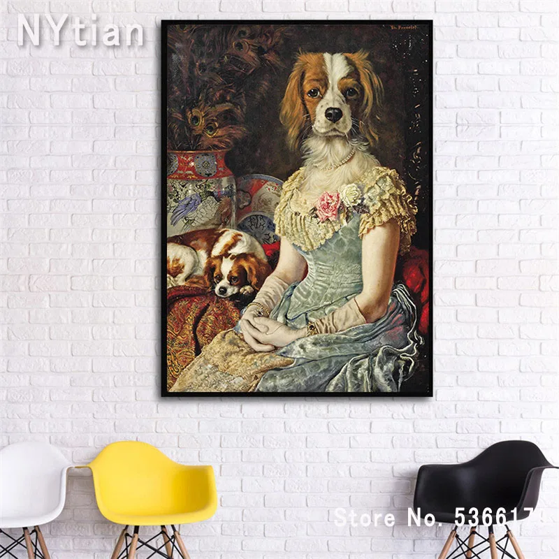 NT316 постер с принтом волка в стиле ретро животные собака кошка милый подарок для