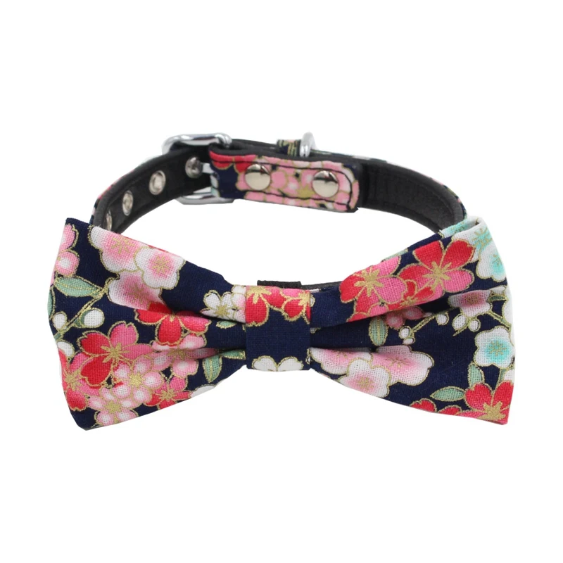 Ошейники для собак в японском стиле разбитые цветы Регулируемая пряжка ошейник