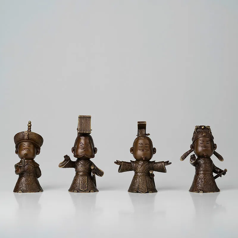 

Copper Ornaments "The Emperor of Qin Dynasty (a Set of Four)" Limited Edition Home Accessories Ornaments