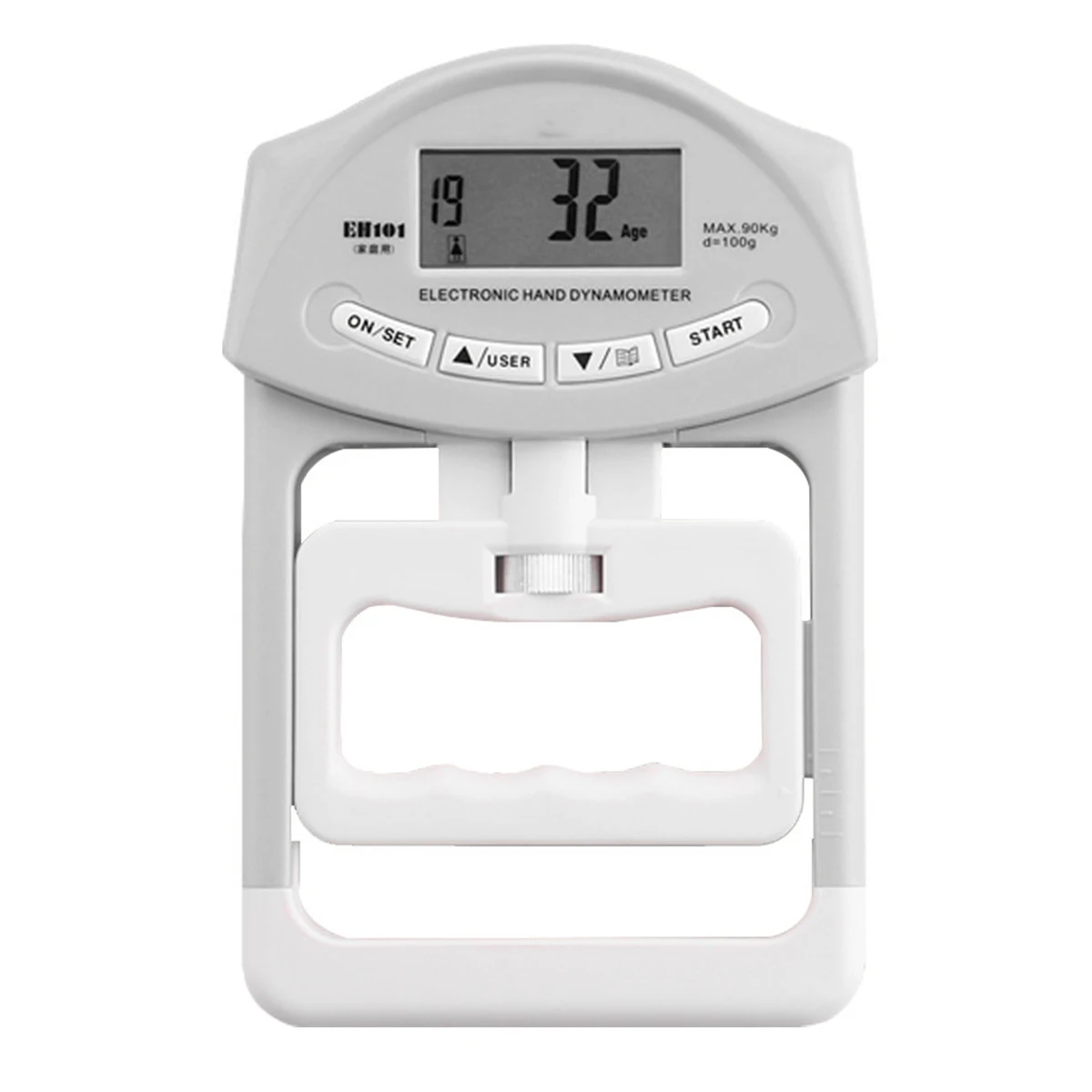 Цифровой электронный ручной динамометр для измерения силы мышц 198 фунта/90 кг |