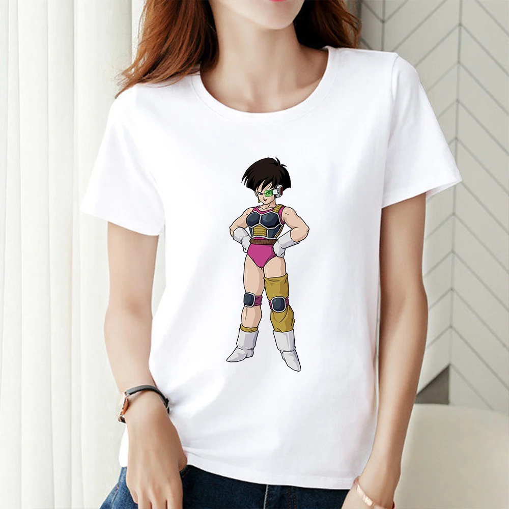

Dragon Ball 2021 Woman T-shirts Graphic Tee Printed Pattern Y2k Aesthetic Clothes Short Sleeved Japanese Anime Casual Streetwear