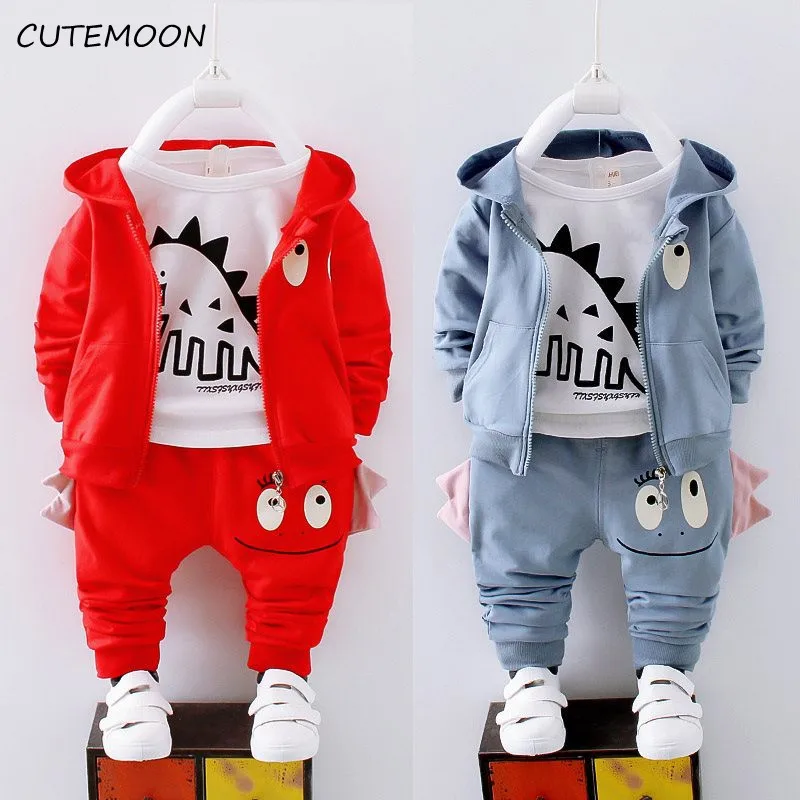 

Cutemoon Baby Boy Suit Sports Outfits Children's Floral Outfits for Birthday Formal Clothes Suit T-shirts + Pants 3pcs