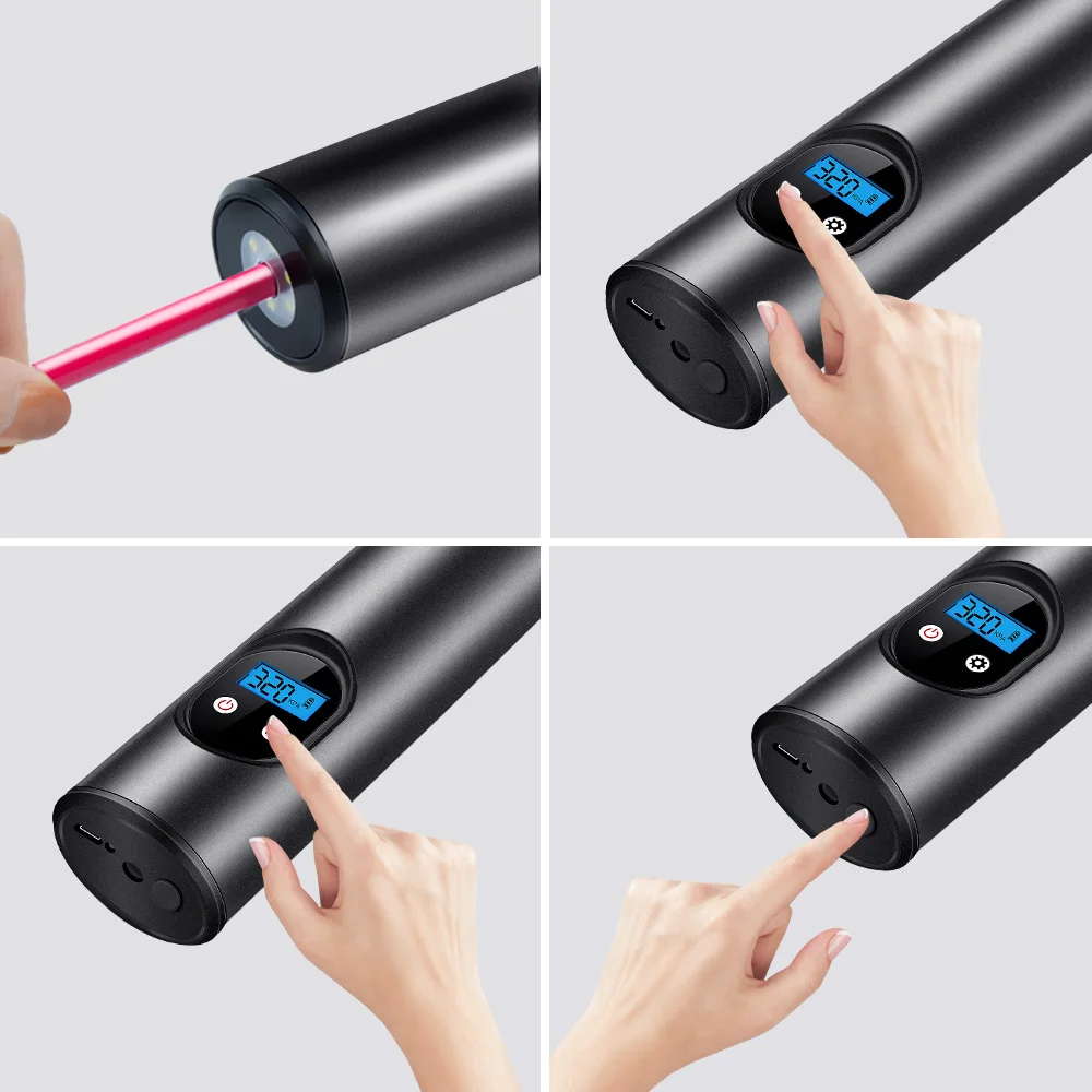 Насос цифровой автомобильный для колес Компрессор портативный воздушный 12 В 150 PSI