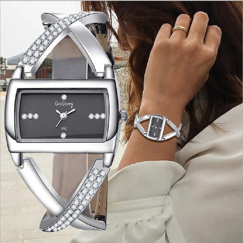 

Gogoey Women's Watch Luxury Diamond Ladies Clock Fashion Watches For Women Reloj Mujer Montre Femme 2021 Bayan Kol Saati