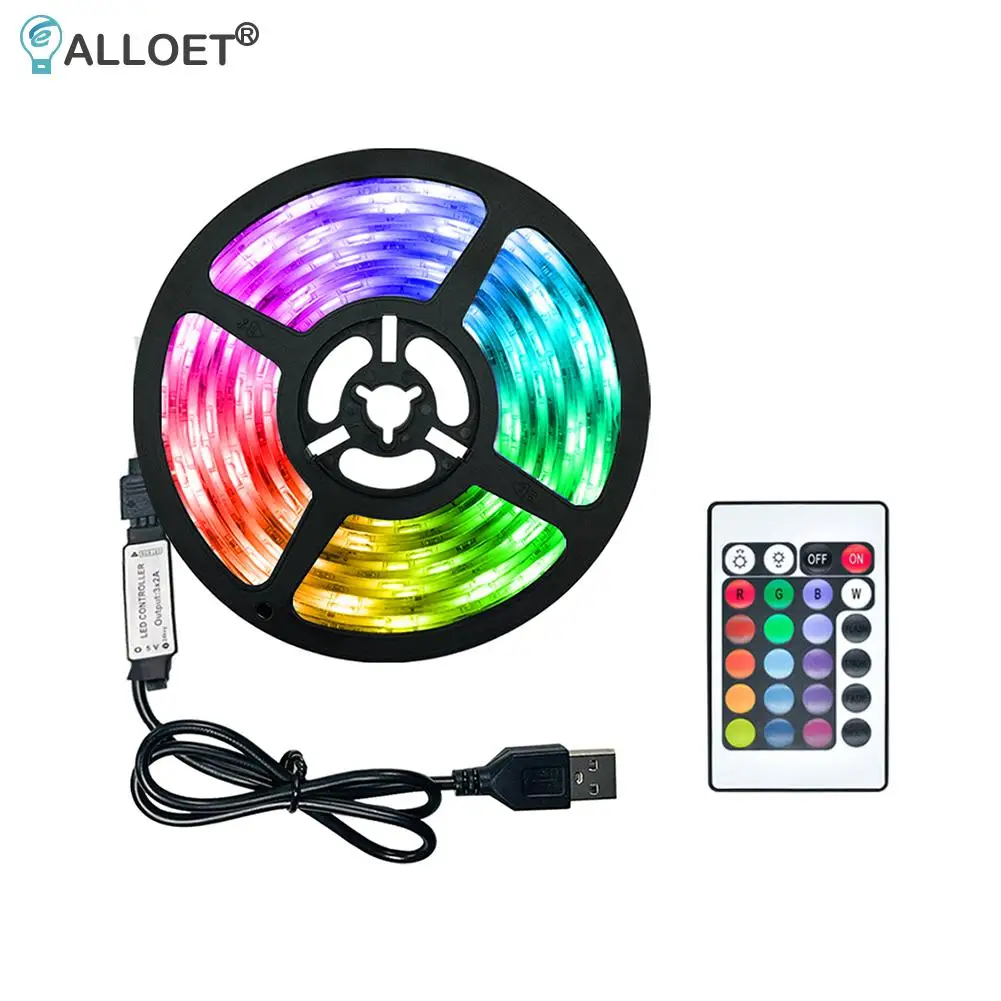 

Цветная RGB светильник та с USB-разъемом для подсветки телевизора
