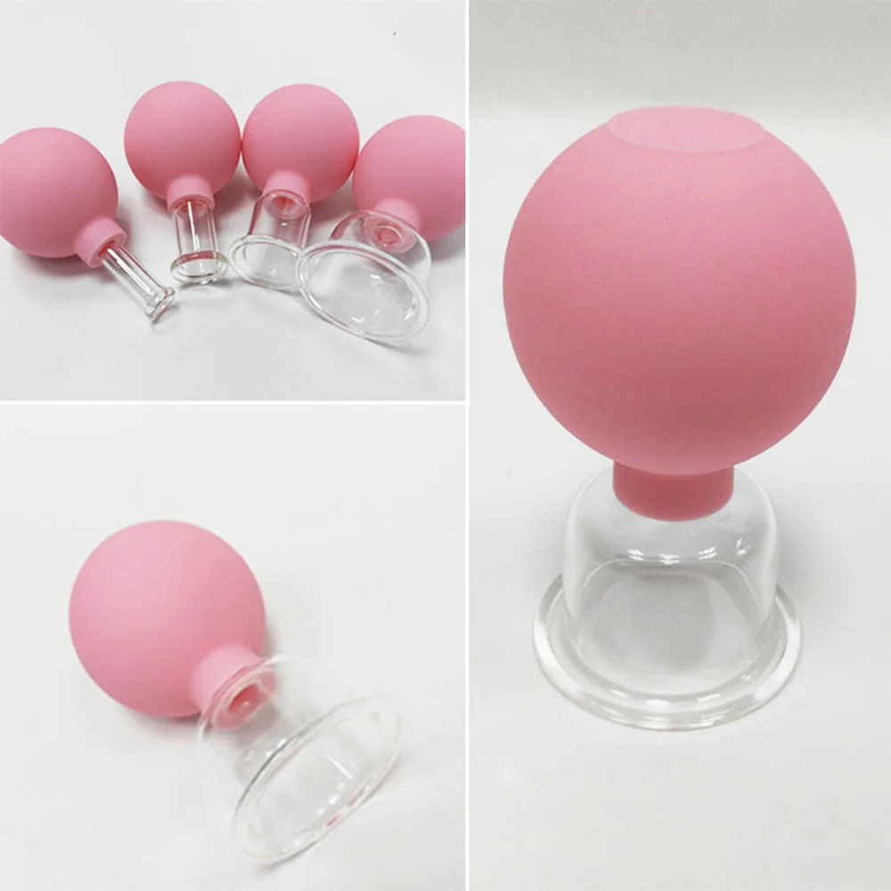 2/4 шт. ПВХ вакуумный массаж баночный набор чашек всасывания тела массажные с