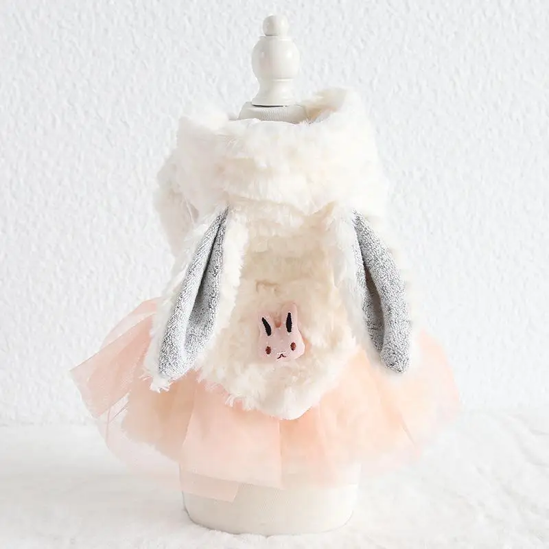 Kawaii зимняя одежда для собак четыре фута одежда для домашних животных Chiwawa jorkie Bomei платья в полоску - Цвет: Цвет: желтый
