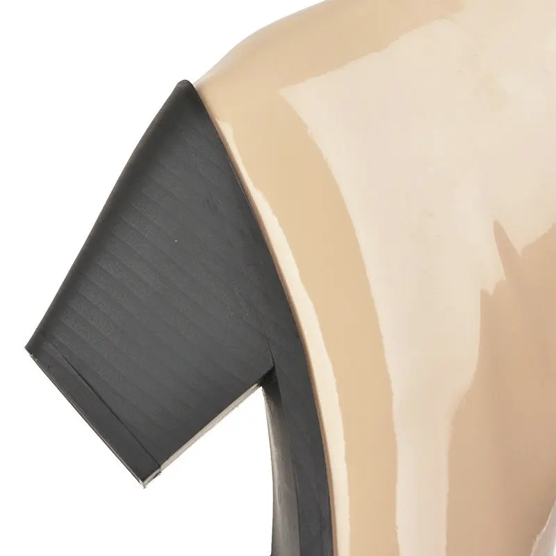 Женские ботильоны из лакированной искусственной кожи черные винные красные