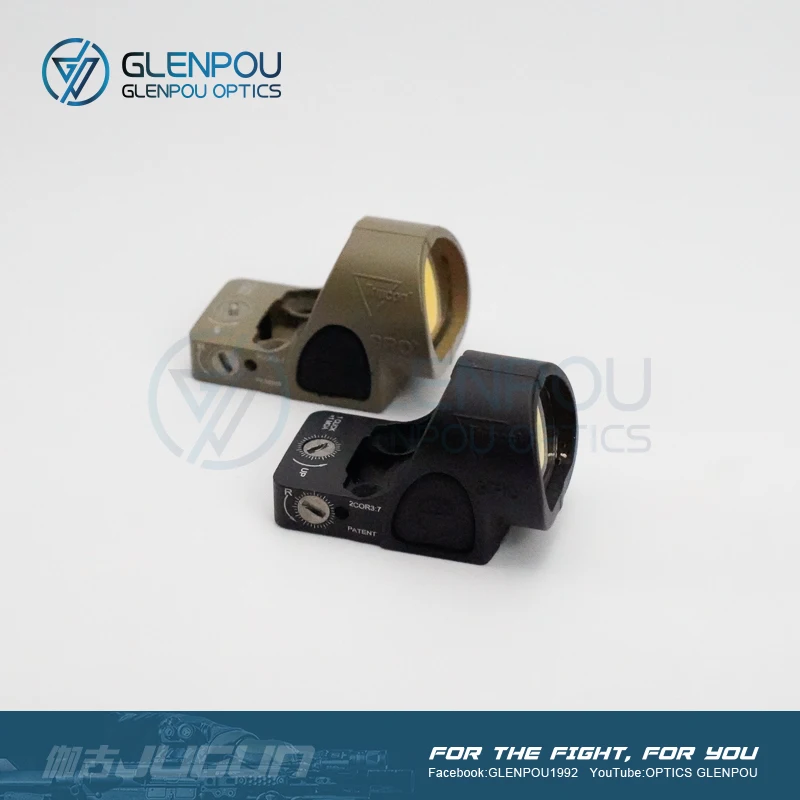 

GLENPOU Mini RMR SRO Red Dot Scope Sight Airsoft / Hunting Reflex Sight fit 20mm Weaver Rail For Collimator Glock / Rifle