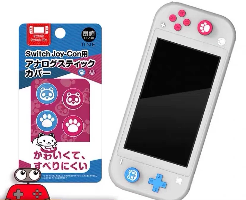 Фирменная Новинка TN-828 Животные пересечения силиконовый Joycon Кепки для Nintendo Switch
