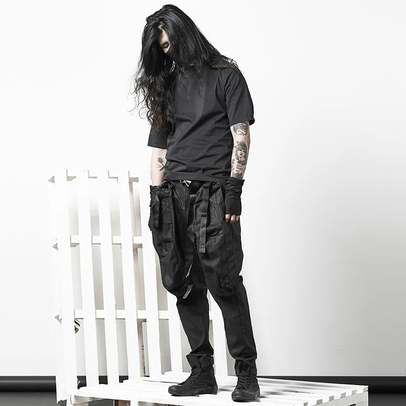 Мужская Тонкая Рубашка-пуловер простая тонкая уличная рубашка черного цвета 2020 |