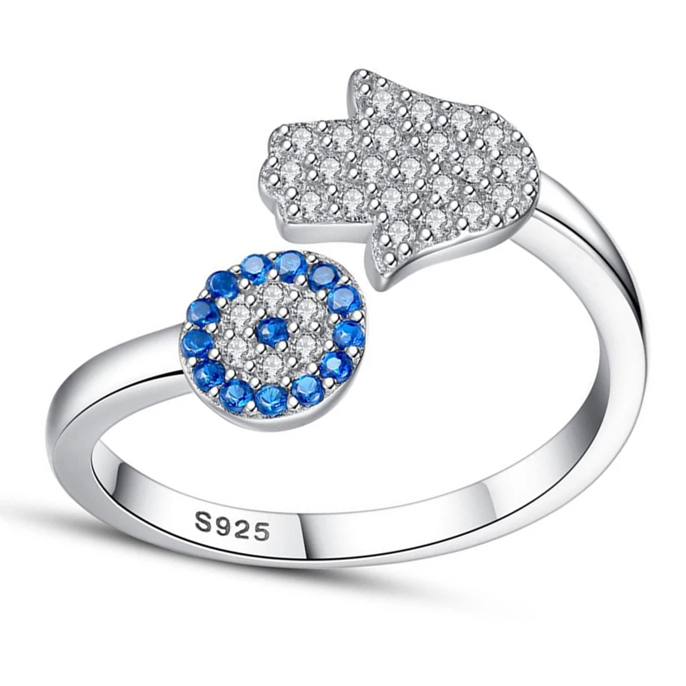 Горячие Женщины Открытый регулируемый модный цветок Хамса рука горный хрусталь