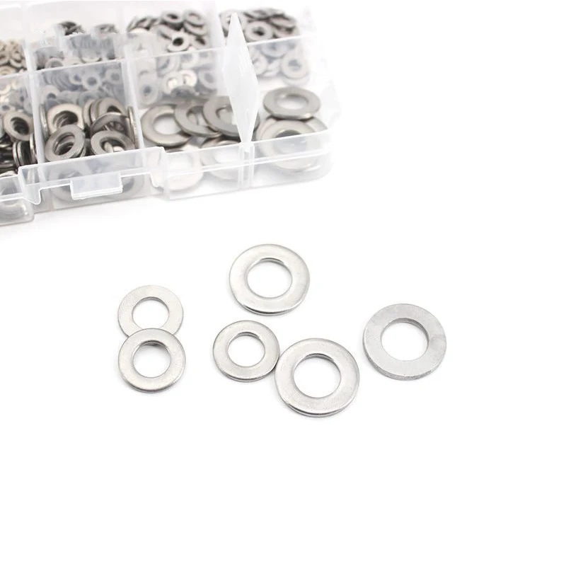 

600Pcs M1.6 M2 M2.5 M3 M3.5 M4 M5 M6 M8 M10 o ring Steel Flat metal Washer Plain Washer Gaskets Spacer Assortment Kit o-rings