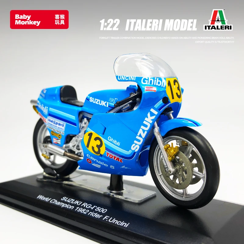 1:22 Suzuki RG-T500 коллекция мотоциклов, литье под давлением, модель автомобиля из сплава, детские игрушки