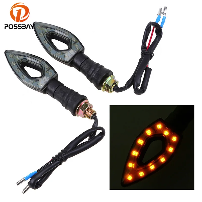 POSSBAY 1 пара фонарики для мотоцикла в стиле стрел светодиодсветодиодный желтого