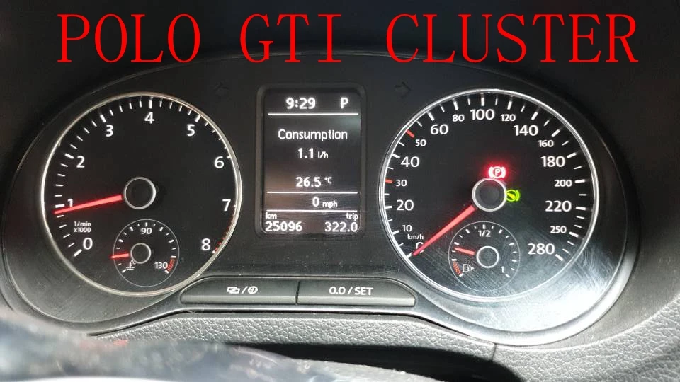 Для VW Passat B7 CC GOLF MK6 Scirocco Jetta MK6 Tiguan 5N Touran Polo GTI синий цвет инструмент кластер VDO синяя игла развертки