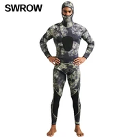 swrow 3mm swim wetsuits mens diving suit split scuba snorkel swimsuit spearfishing surfing jumpsuit for cold water 2 pieces
