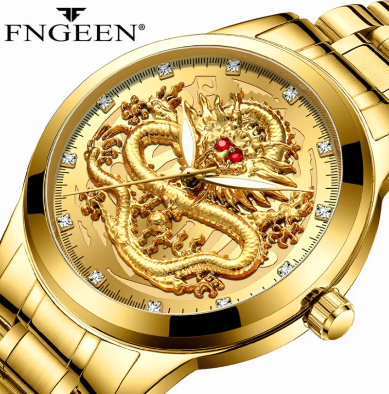 Relogio Masculino FNGEEN Топ Бренд роскошные часы мужские Бизнес Кварцевые Reloj