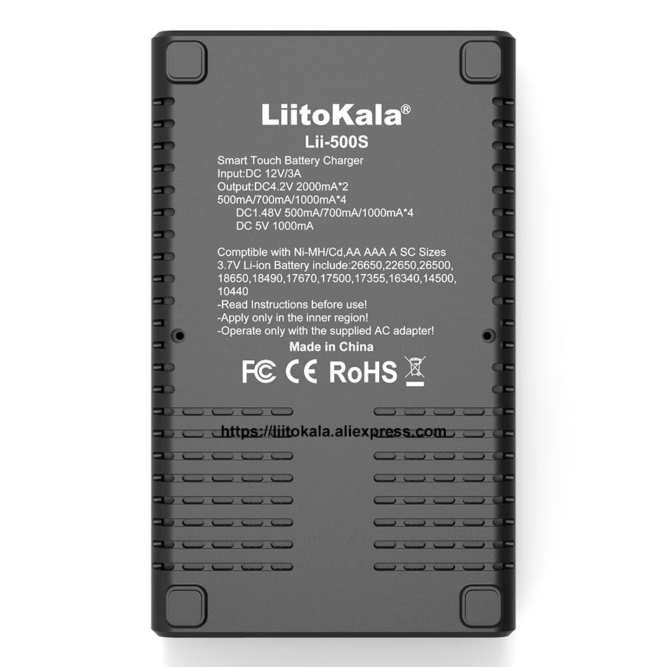 liitokala lii s6 lii pd4 lii 500s 3 2v 3 7v 18650 battery charger 6 slot auto polarity detect 26650 21700 18500 aa aaa batteries free global shipping