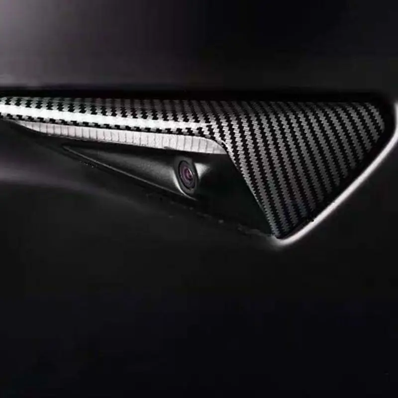 Для Tesla модель 3 боковая камера из углеродного волокна защитная крышка 2 шт. 18-19