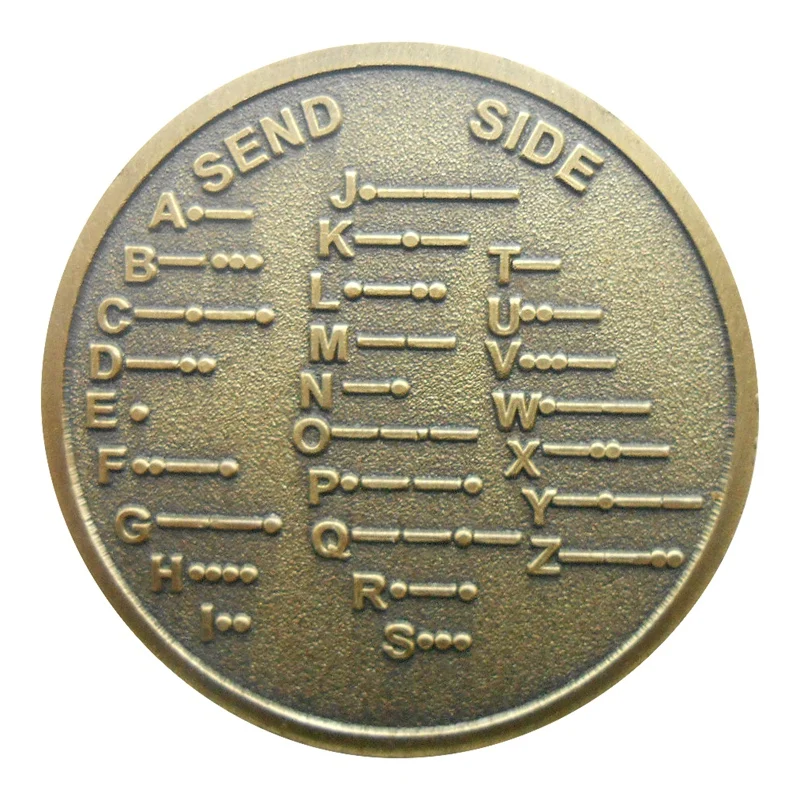 Cw декодер кода Морзе диаграммы медаль памятная металлическая монета подарок