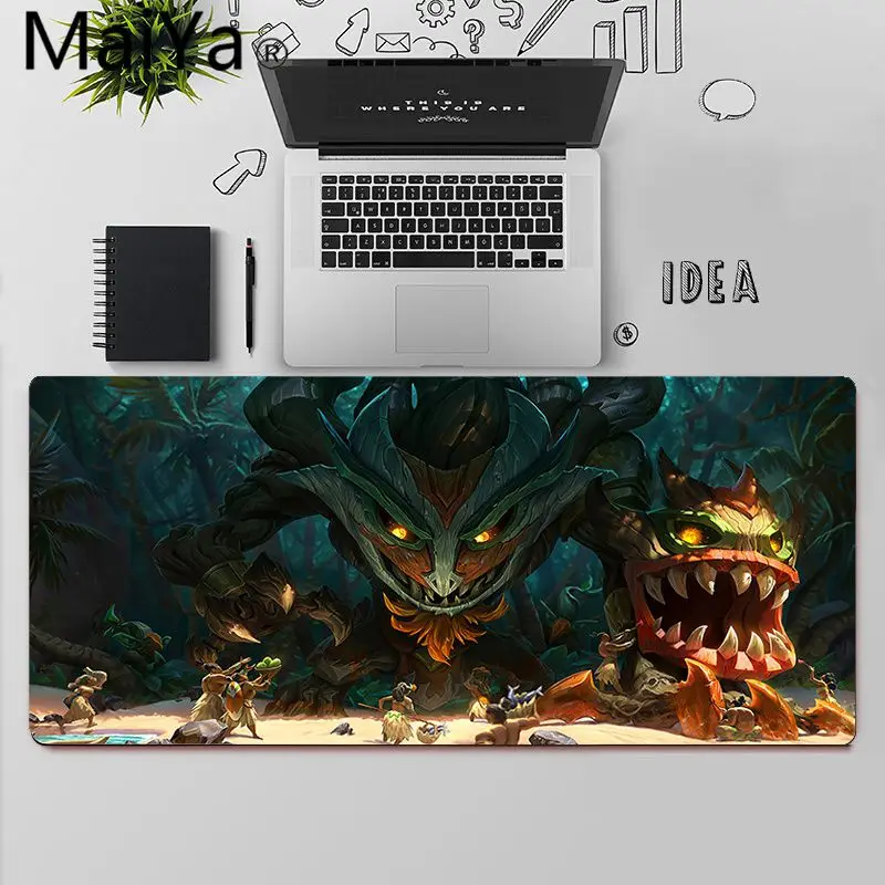 

Maiya Top Quality League of Legends Maokai Rubber Mouse Durable Desktop Mousepad Free Shipping Large Mouse Pad Keyboards Mat