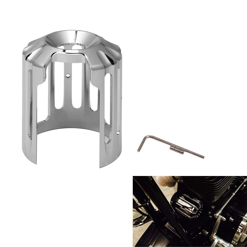 

Oil Filter Cover Cafe Racer Machine Oil Grid Billet Fit for Sportster 883 1200 XL Touring Softail Dyna Fatboy CVO