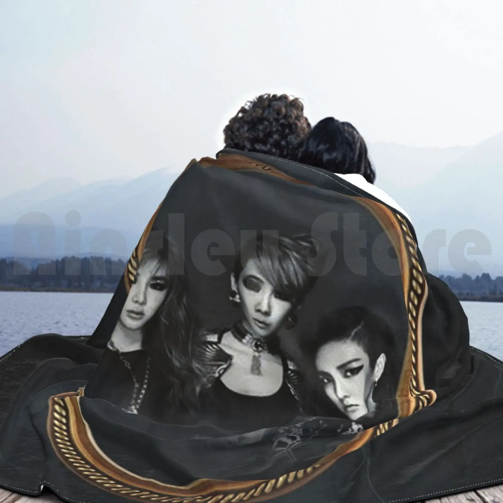 Модное одеяло 2ne1 на заказ Kpop Sandara Cl Bom Fanart