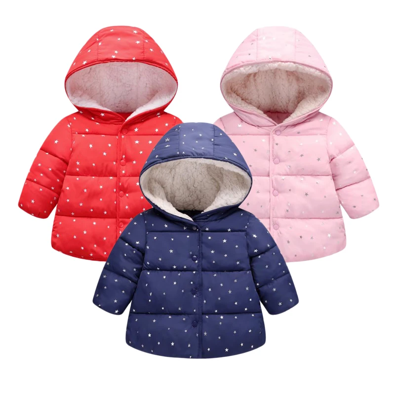

2019 Special Offer Promotion 90% Baby Girls Jacket Winter For Coat Kids Warm Hooded Outerwear Children Clothes Infant 1-5 Year