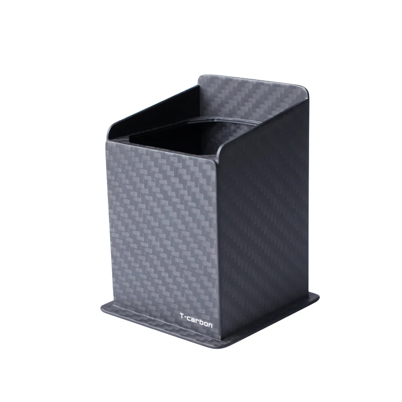 

Simple fashionable and simple ornament gift Carbon fiber Square pen holder