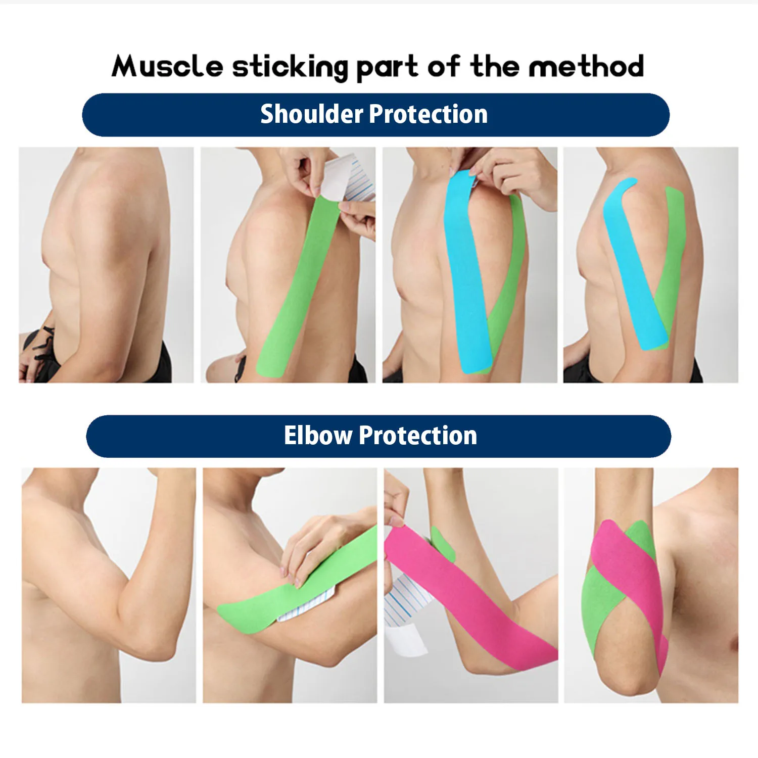 

GIORO PARTNER 2.5cm Kinesiology Tape Body Sport Physio Tape to Support Muscles and Joints Fitness Running Knee Muscle Protector