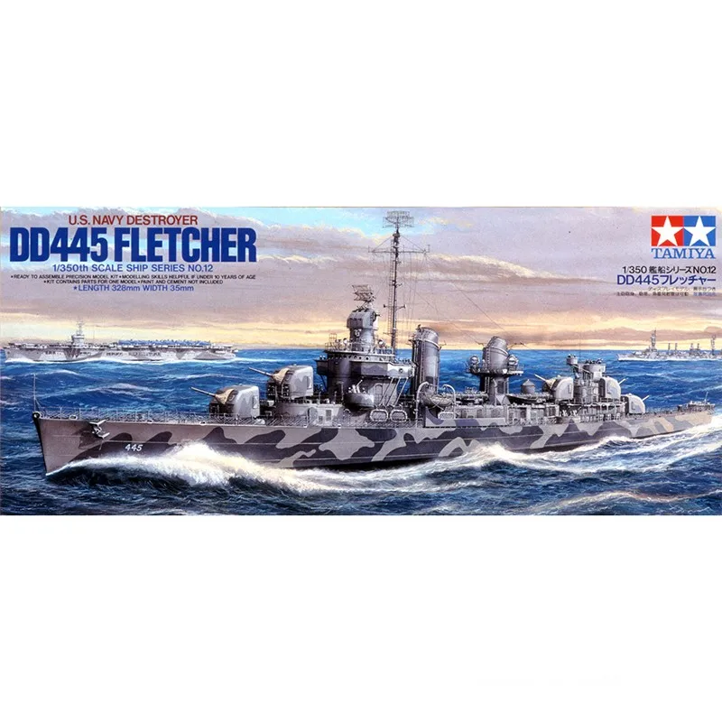 Tamiya America Inc 1/350, флот США DD445 Fletcher 78012 Tamiya America Inc 1/350, флот США DD445 Fletcher 78012