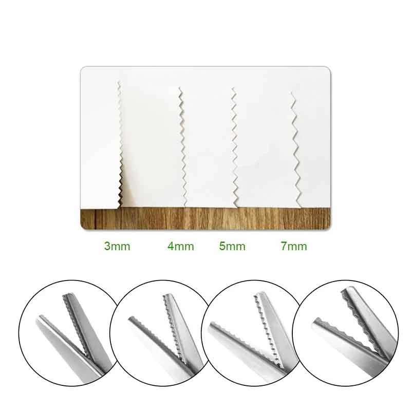 

Sewing Scissors, Fabric Decorative Round/Triple-cornered Edge Pinking Shears