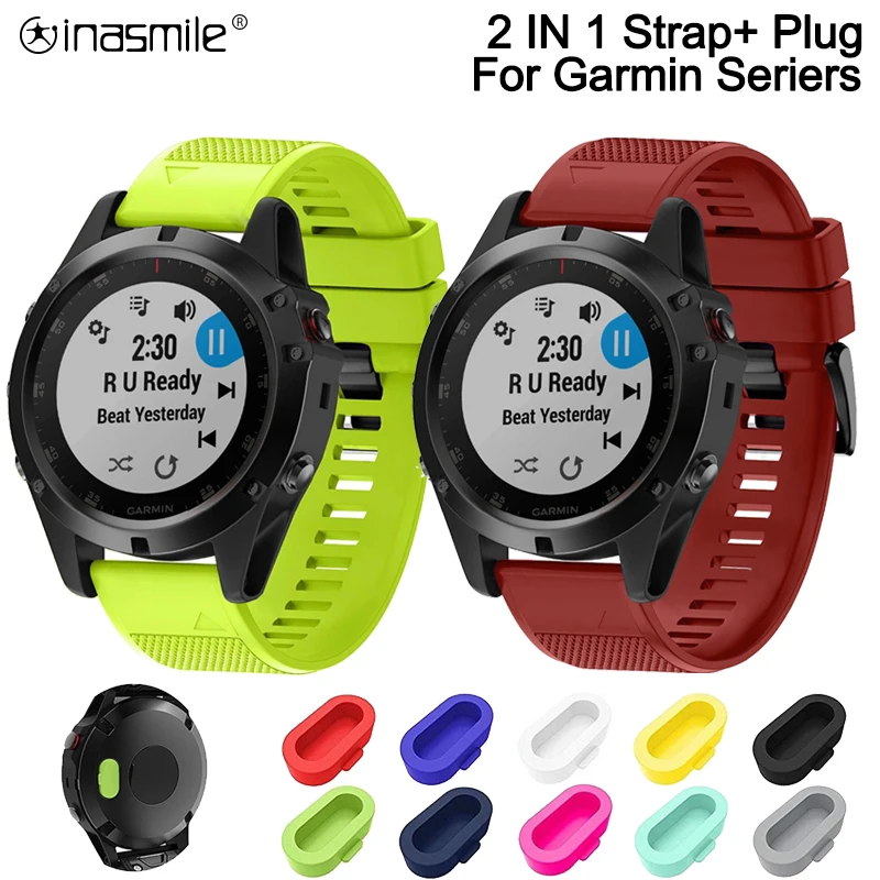 Легкий ремешок для часов 26 мм garmin Fenix 5Xplus 6X 3 3HR силиконовый 5 6pro 935 Quick Release wirstband 20 5S