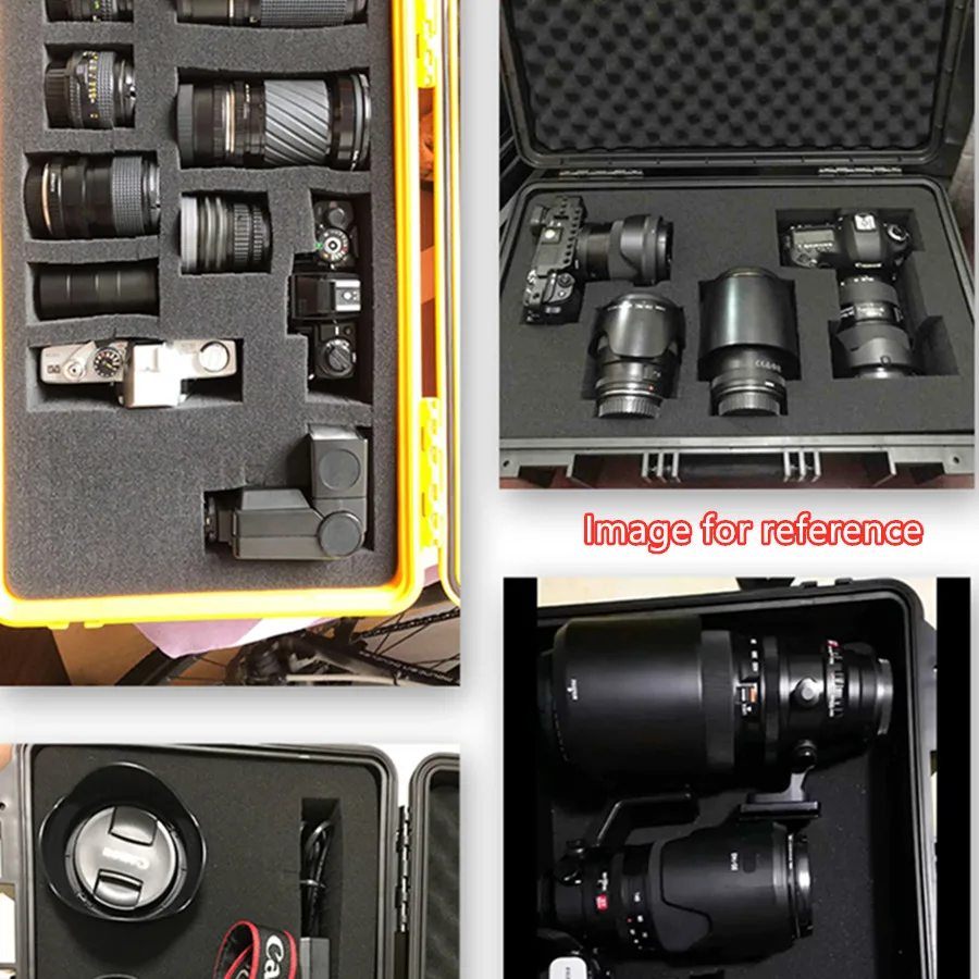 

Waterproof Tool Box Impact Resistant Safety Case Suitcase Shockproof Toolbox Equipment Outdoor Protective Case with Pre-cut Foam