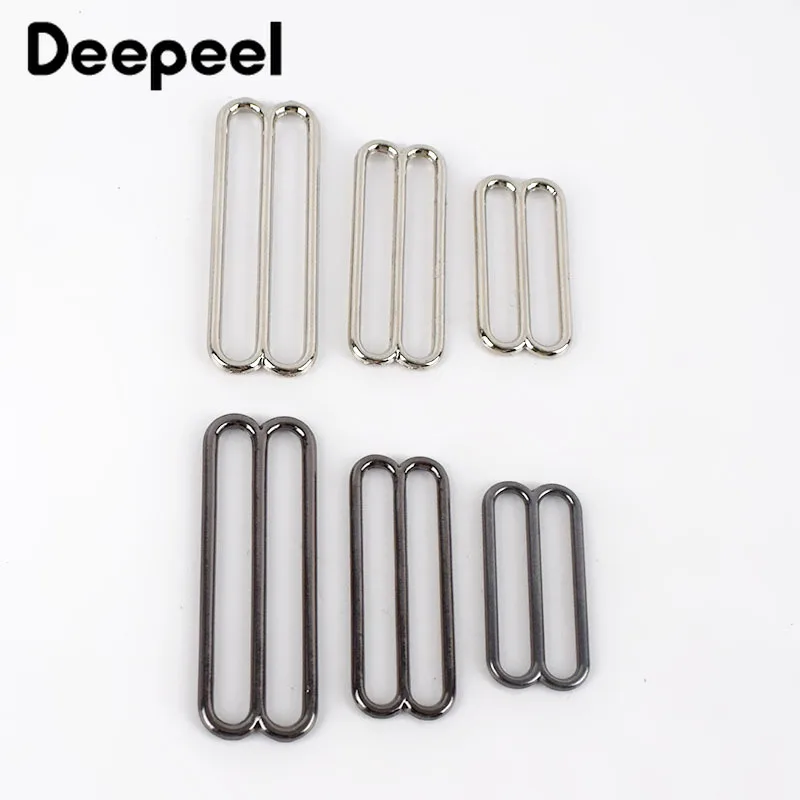 

20pcs 30/38/50mm Metal Tri-Glide Adjuster Buckle Clasp Bra O Ring Sliders Strap Buckles DIY Belt Hook Garment Sewing Accessories