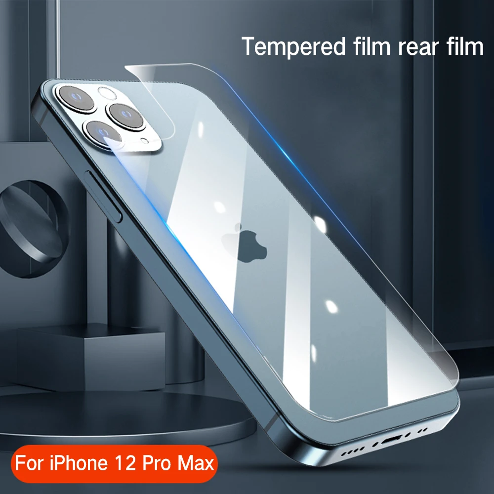 

Clear Back Film For iphone 12 12pro 11 Pro Max 12Mini X XR XS Max Glass Tempered Flim Phone Screen Protector Sticker for iphone