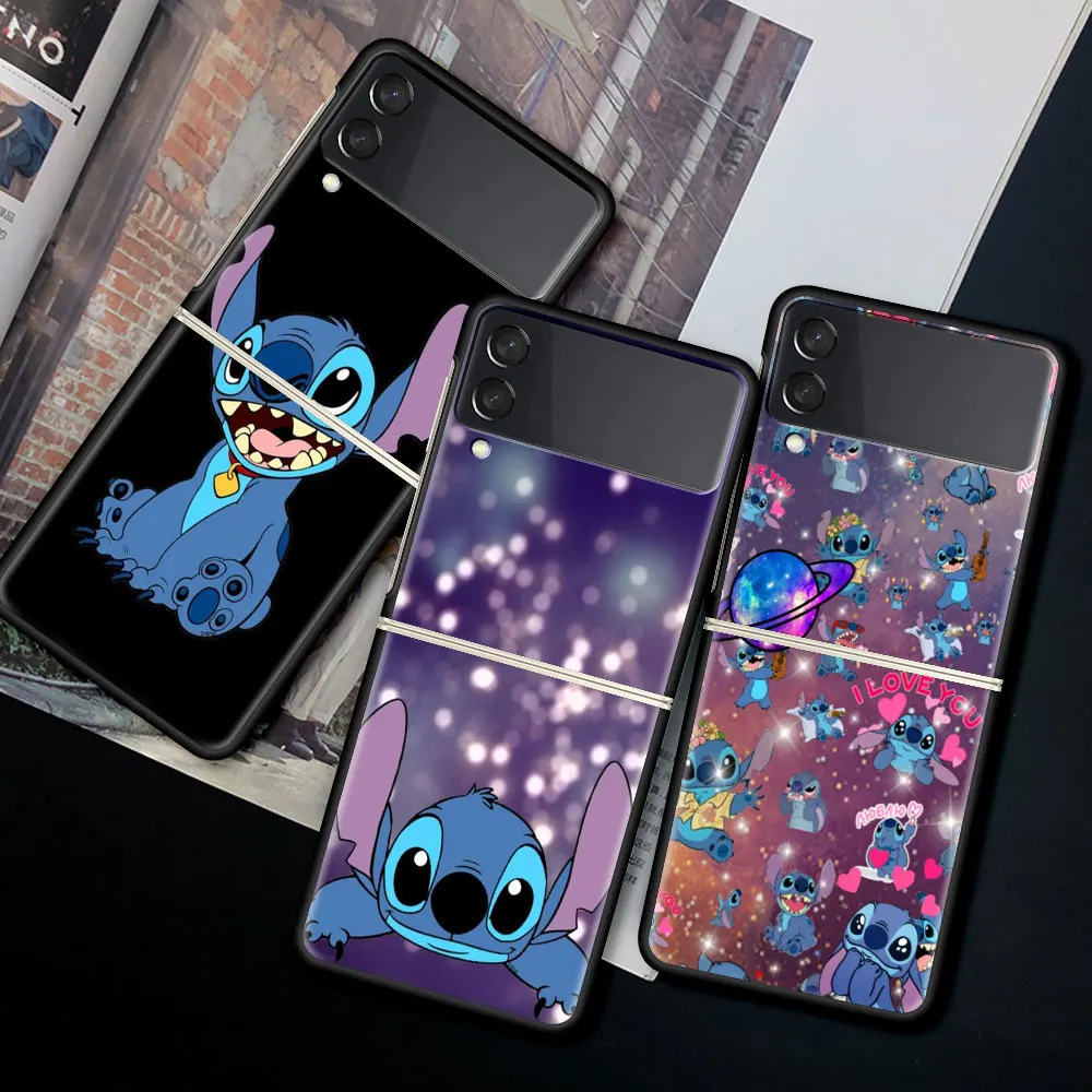 

Милый мультяшный чехол с Микки Маусом для Samsung Galaxy Z Flip 3 5G Funda ZFlip3 роскошный черный Жесткий ударопрочный чехол из поликарбоната для задней па...