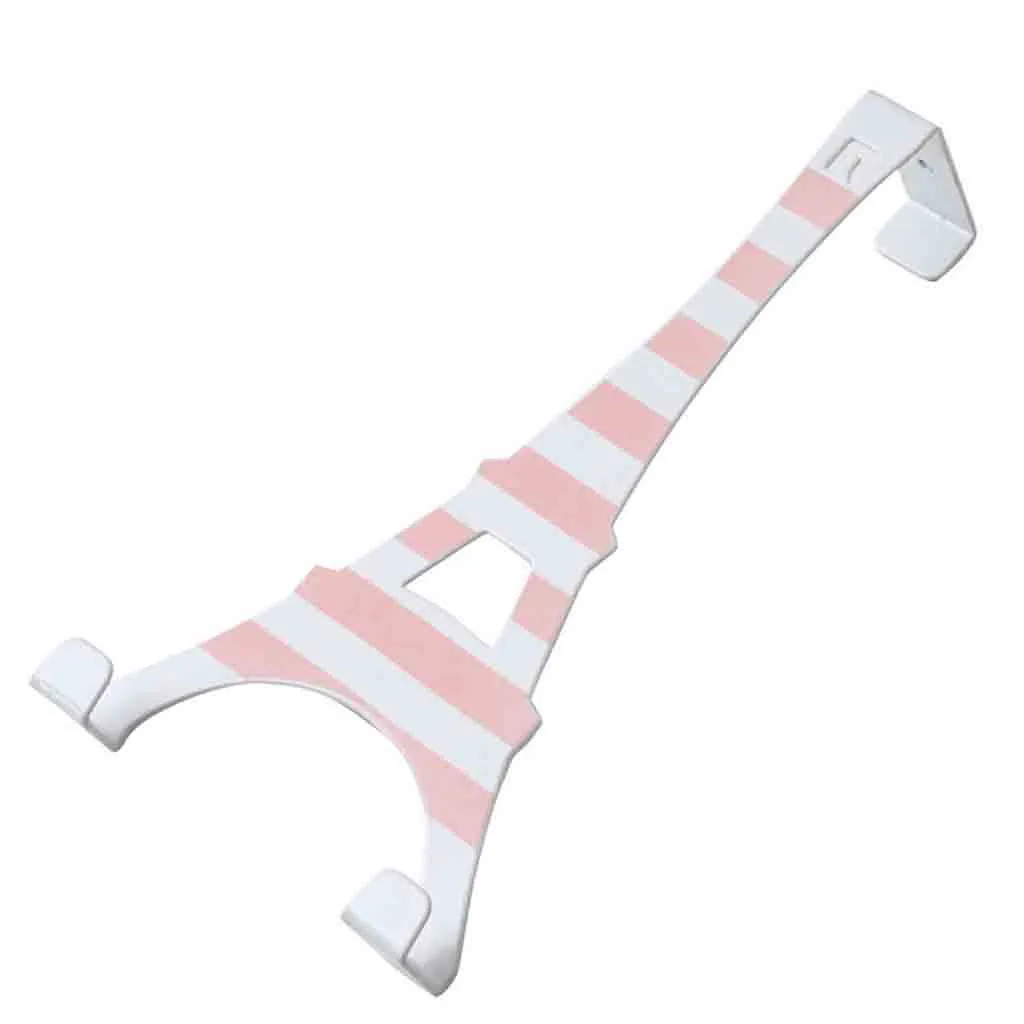 

Hat Clothes Coat Towel Bag Over Door Bathroom 2 Hooks Hanger Hanging Rack Holder Creative iron tower door back cabinet